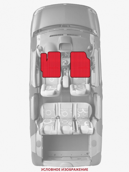 ЭВА коврики «Queen Lux» передние для Ford Edge (1G)